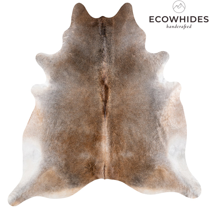 Brazilian Grey Palomino Cowhide Rug Size 7'6" L x 7'4" W 5121