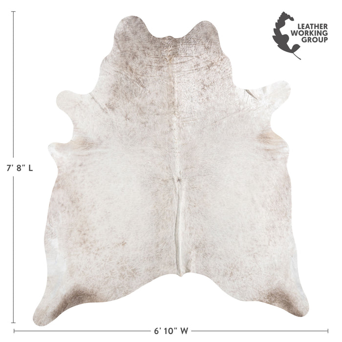 Brazilian Champagne Cowhide Rug Size 7'8" L x 6'10" W 5201