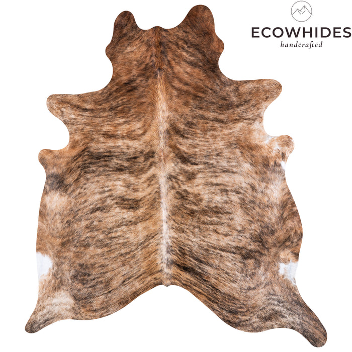 Brazilian Brindle Cowhide Rug Size 7'0" L x 6'3" W 5623