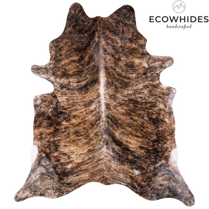 Brazilian Brindle Cowhide Rug Size 7'3" L x 6'4" W 5626