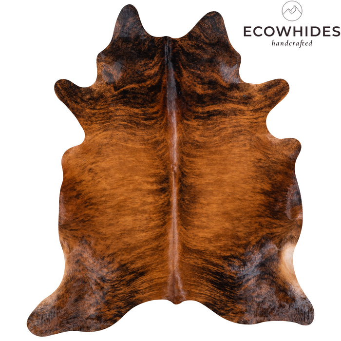 Brazilian Brindle Cowhide Rug Size 7'4" L x 6'5" W 5630