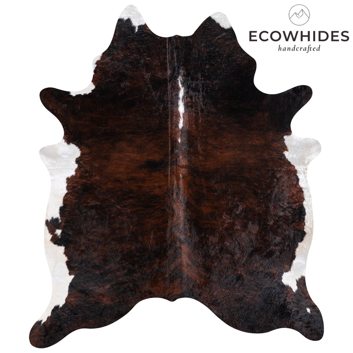 Brazilian Brindle White Belly Cowhide Rug Size 7'3" L x 6'3" W 5705