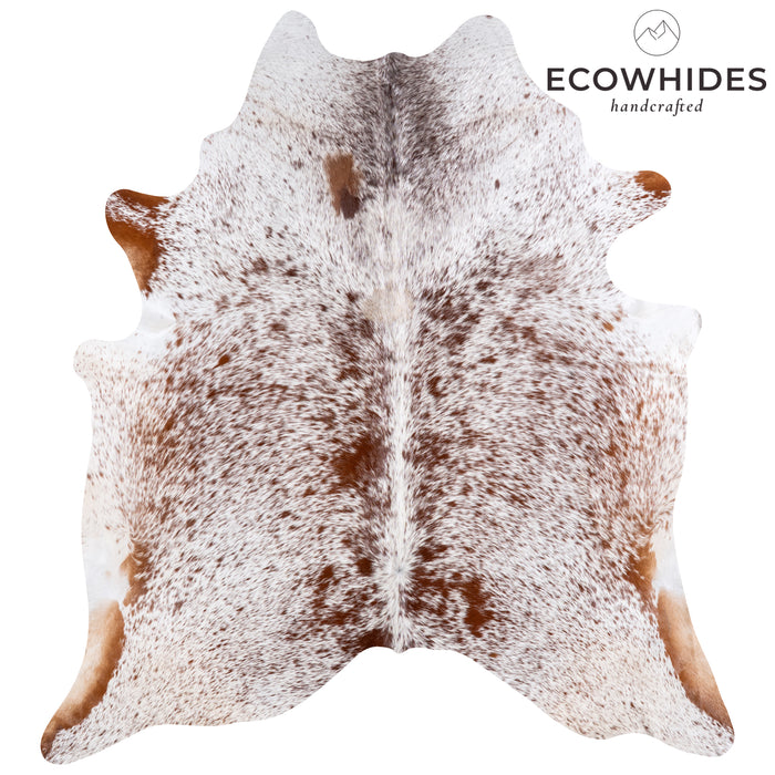 Brazilian Brown Salt and Pepper Cowhide Rug Size 8'0" L x 7'3" W 5715