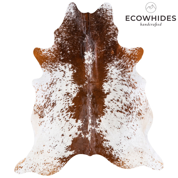 Brazilian Brown Salt and Pepper Cowhide Rug Size 7'7" L x 6'7" W 5777