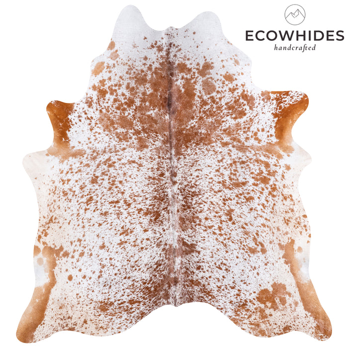 Brazilian Brown Salt and Pepper Cowhide Rug Size 7'4" L x 6'9" W 5778