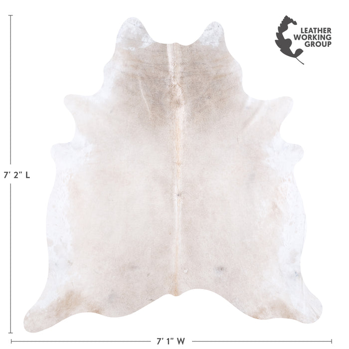 Brazilian Grey Palomino Cowhide Rug Size 7'2" L x 7'1" W 5904