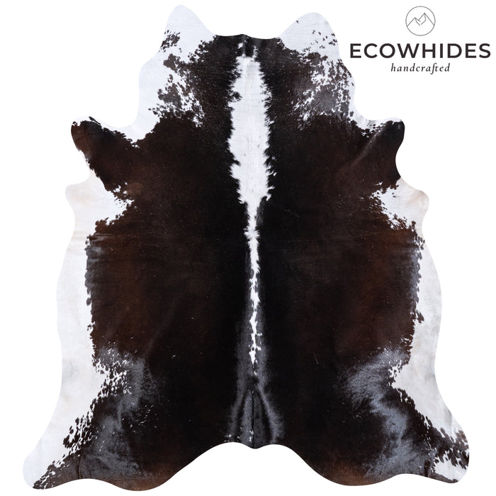 Brazilian Black and White Cowhide Rug Size 8'0" L x 7'5" W 5905