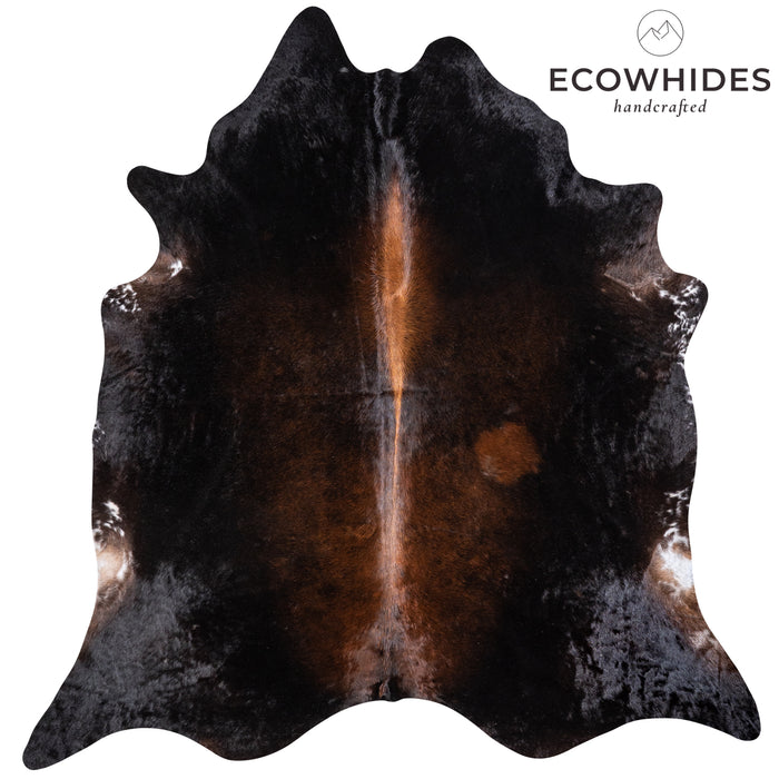 Brazilian Mahogany Cowhide Rug Size 7'6" L x 7'5" W 5914