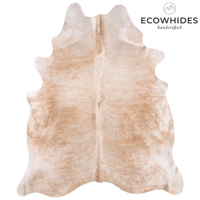 Brazilian Beige Cowhide Rug Size 7'9" L x 6'8" W 5927