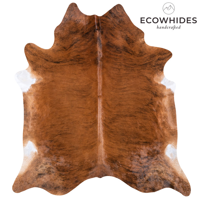 Brazilian Brindle Cowhide Rug Size 7'5" L x 6'9" W 5932