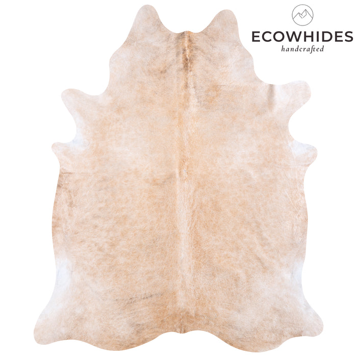 Brazilian Beige Cowhide Rug Size 7'10" L x 6'6" W 5950