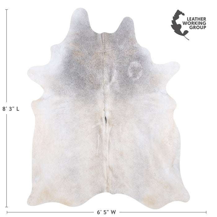 Brazilian Grey Cowhide Rug Size 8'3" L x 6'5" W 5963