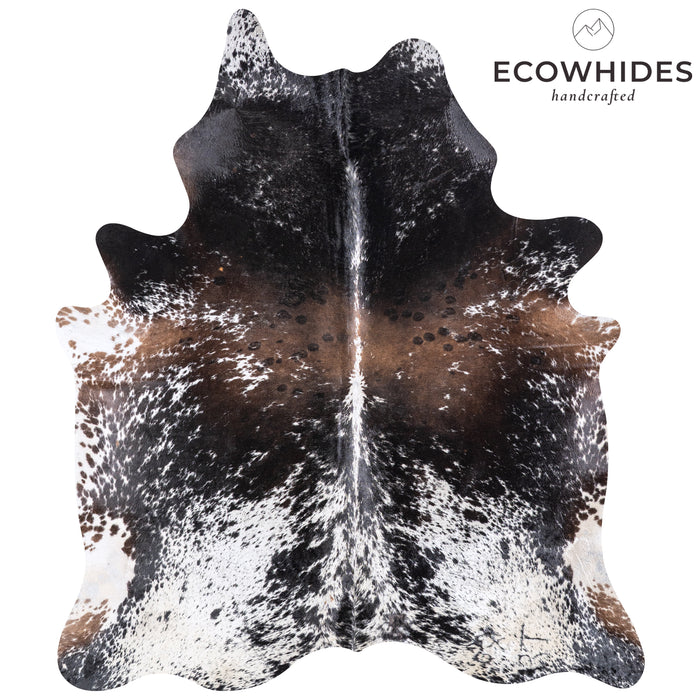 Brazilian Black Salt and Pepper Cowhide Rug Size 7'5" L x 6'4" W 5975