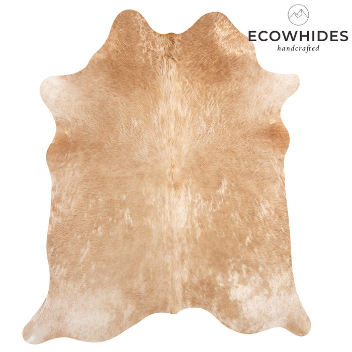 Brazilian Beige Cowhide Rug Size 6'10" L x 5'11" W 6862