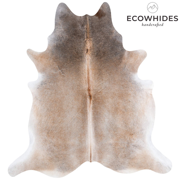 Brazilian Grey Palomino Cowhide Rug Size 7'7" L x 6'10" W 6919