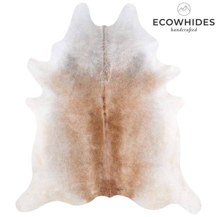 Brazilian Grey Palomino Cowhide Rug Size 7'7" L x 6'8" W 6920