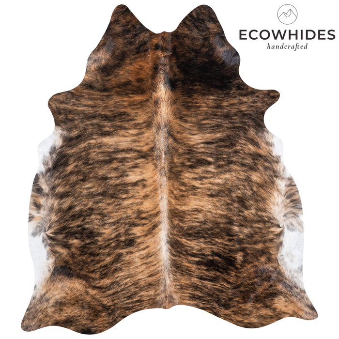 Brazilian Brindle Cowhide Rug Size 6'9" L x 6'1" W 6994