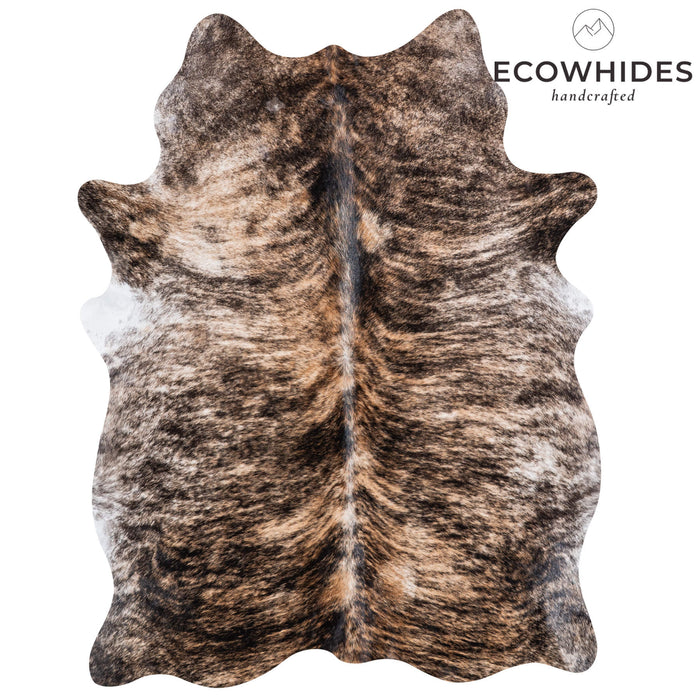 Brazilian Brindle Cowhide Rug Size 6'9" L x 5'1" W 7000
