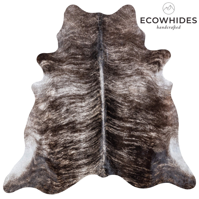 Brazilian Light Grey Brindle Cowhide Rug Size 7'3" L x 7'3" W 7069