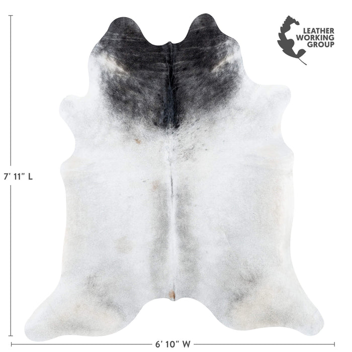 Brazilian Grey Cowhide Rug Size 7'11" L x 6'10" W 7105