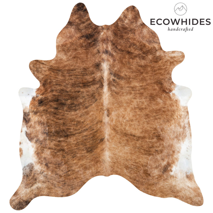 Brazilian Brindle Cowhide Rug Size 7'3" L x 6'7" W 7166