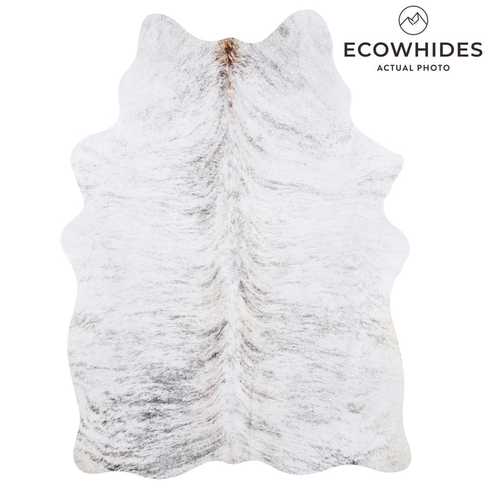 Brazilian Light Grey Brindle Cowhide Rug Size 6'6" L x 4'6" W 7434