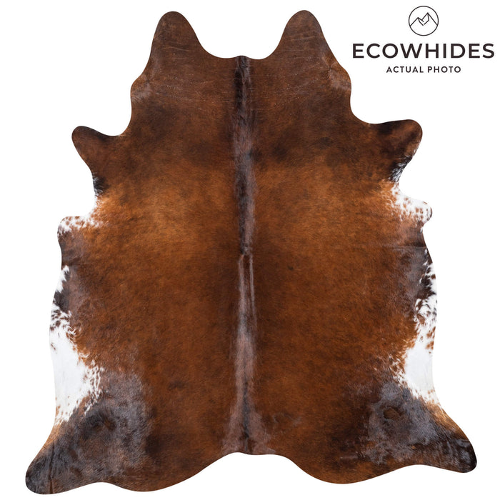 Brazilian Mahogany Cowhide Rug Size 7'4" L x 6'10" W 7824