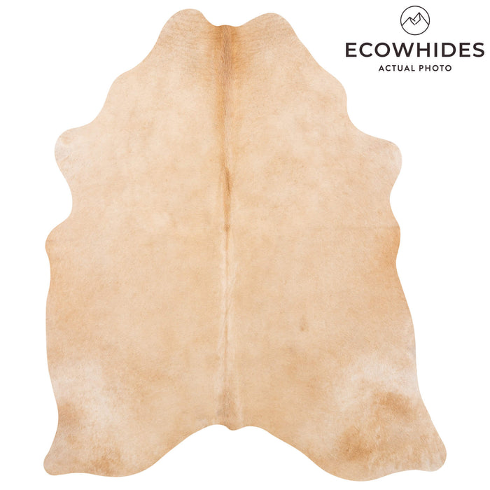 Brazilian Beige Cowhide Rug Size 6'1" L x 5'3" W 7912