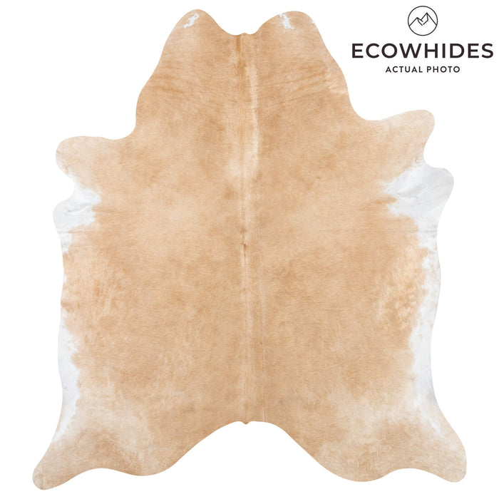 Brazilian Beige Cowhide Rug Size 7'2" L x 6'4" W 7927