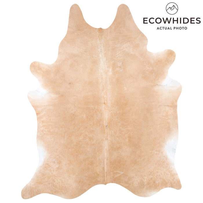 Brazilian Beige Cowhide Rug Size 8'6" L x 6'11" W 7933