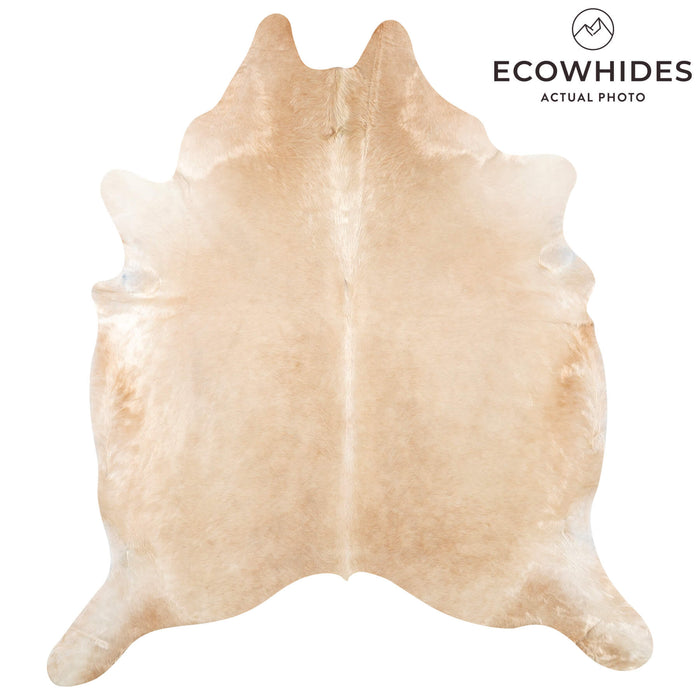 Brazilian Beige Cowhide Rug Size 7'11" L x 7'1" W 7934
