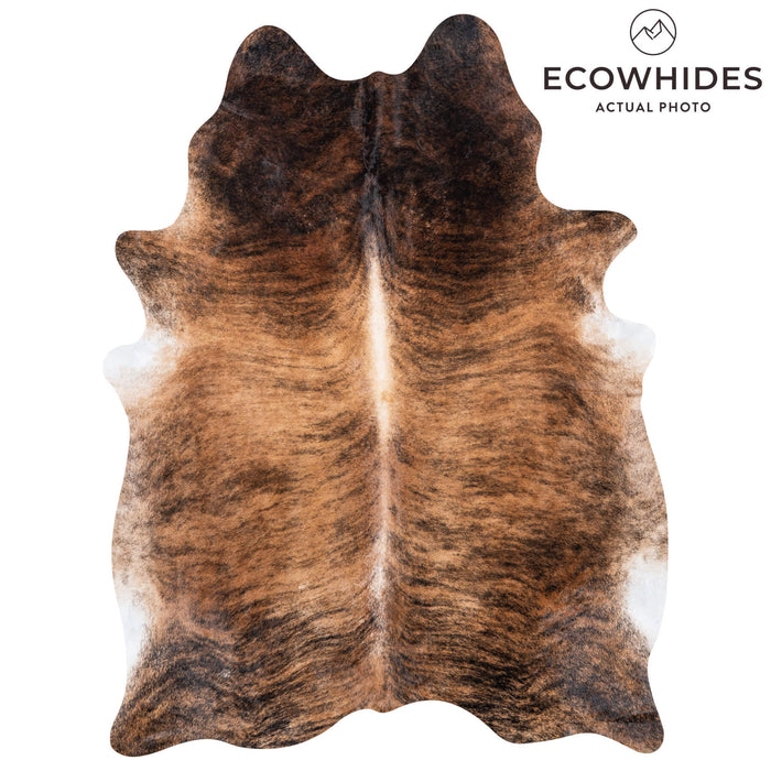Brazilian Brindle Cowhide Rug Size 7'10" L x 5'11" W 7974