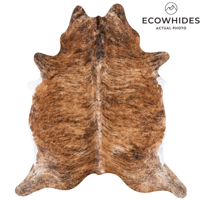 Brazilian Brindle Cowhide Rug Size 7'11" L x 7'0" W 8337