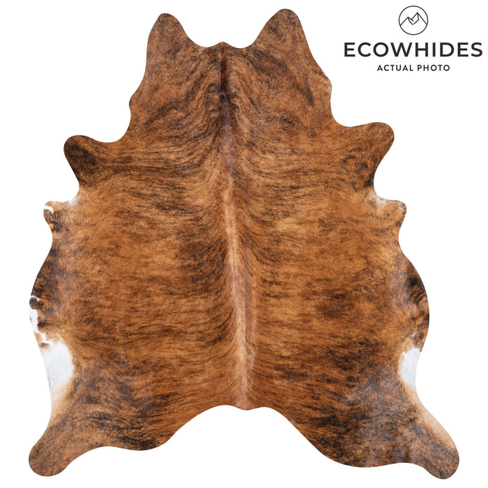 Brazilian Brindle Cowhide Rug Size 7'5" L x 6'9" W 8339