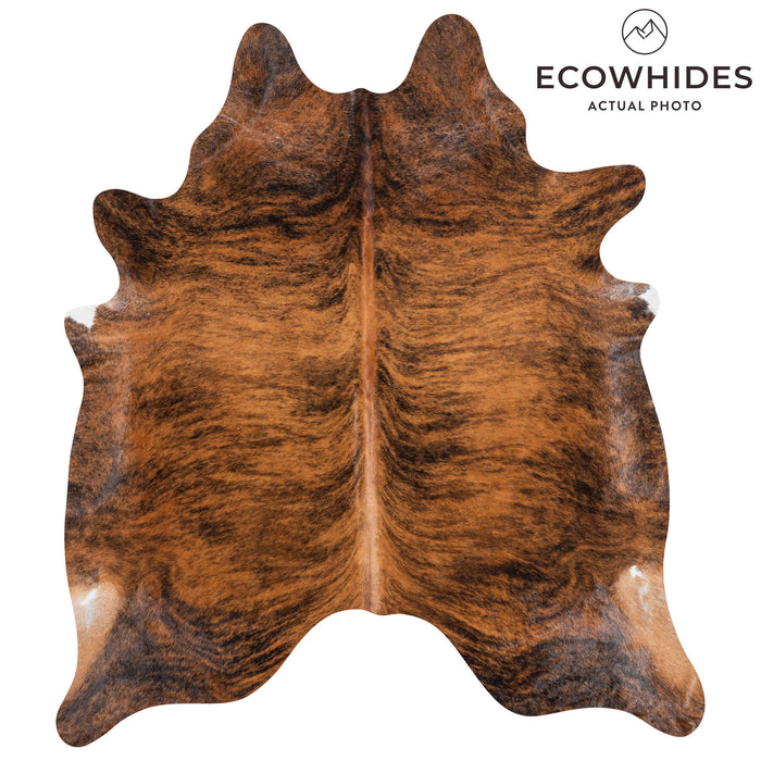 Brazilian Brindle Cowhide Rug Size 7'8" L x 6'11" W 8350