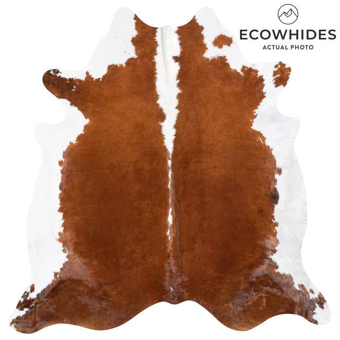 Brazilian Hereford Cowhide Rug Size 7'5" L x 7'3" W 8367
