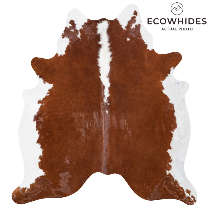 Brazilian Hereford Cowhide Rug Size 7'0" L x 6'6" W 8377