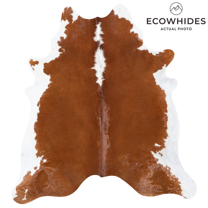Brazilian Hereford Cowhide Rug Size 7'0" L x 6'5" W 8391
