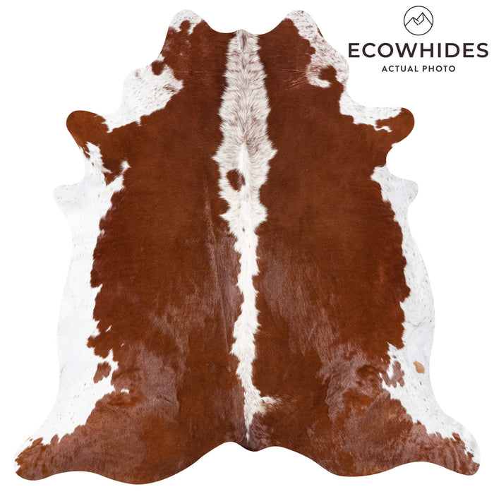 Brazilian Hereford Cowhide Rug Size 7'1" L x 6'11" W 8399