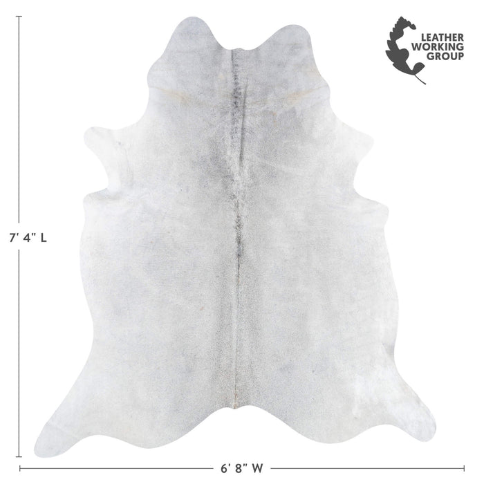 Brazilian Grey Cowhide Rug Size 7'4" L x 6'8" W 8437