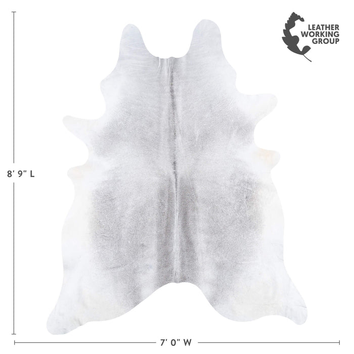 Brazilian Grey Cowhide Rug Size 8'9" L x 7'0" W 8454