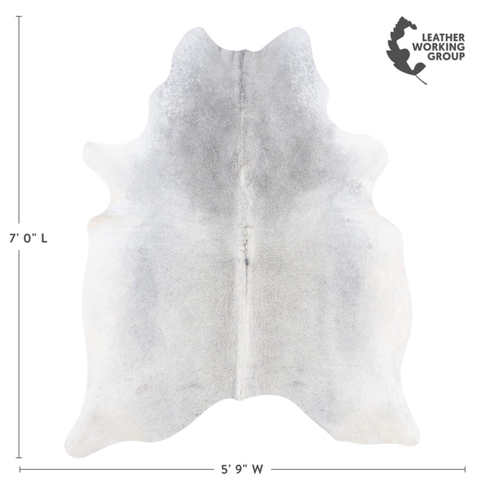 Brazilian Grey Cowhide Rug Size 7'0" L x 5'9" W 8462