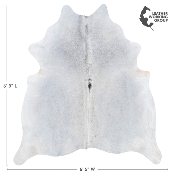 Brazilian Grey Cowhide Rug Size 6'9" L x 6'5" W 8465