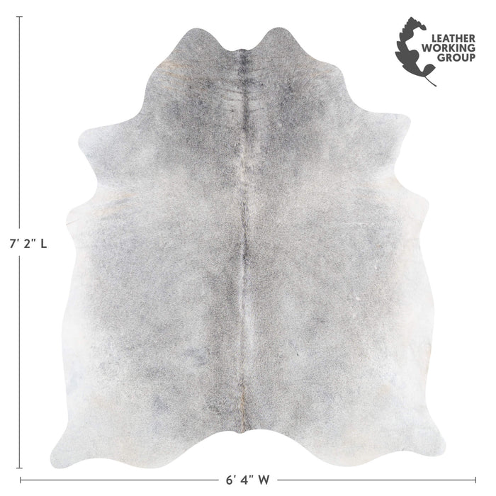 Brazilian Grey Cowhide Rug Size 7'2" L x 6'4" W 8479