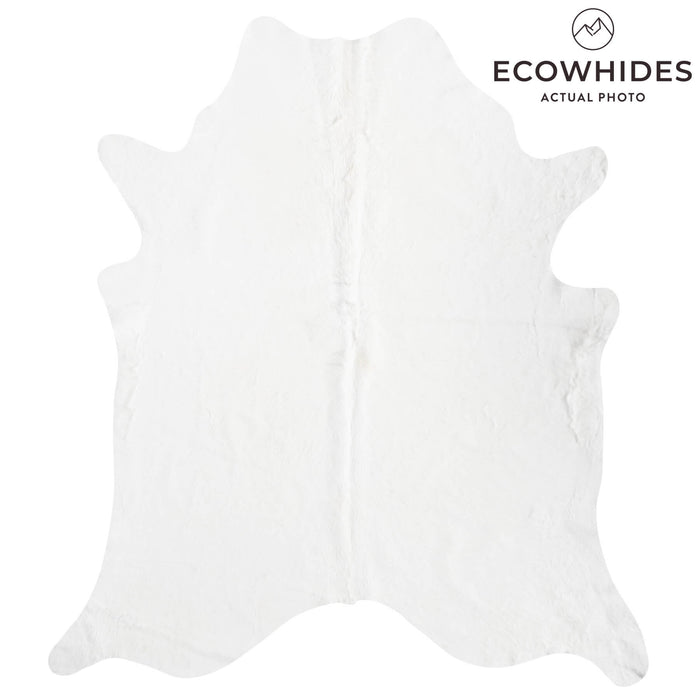 Brazilian White Cowhide Rug Size 8'0" L x 7'1" W 8502