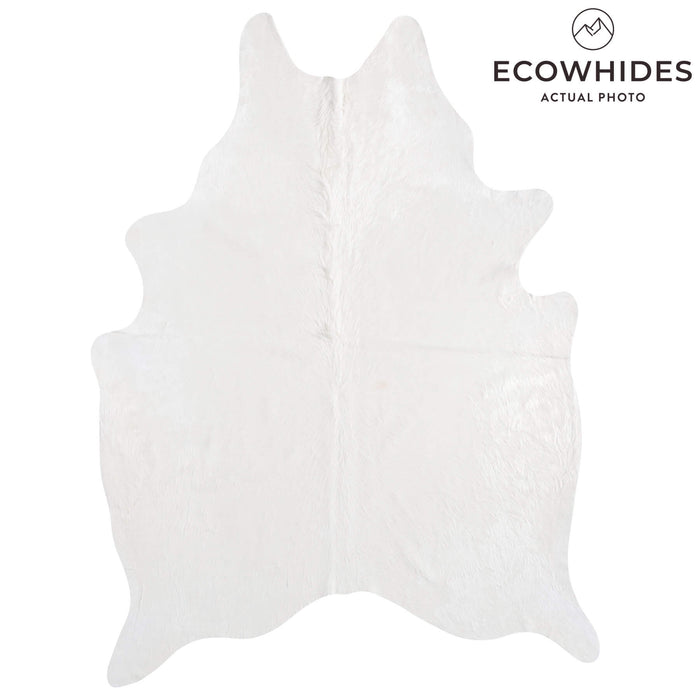 Brazilian White Cowhide Rug Size 7'10" L x 5'9" W 8510