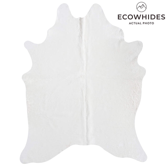 Brazilian White Cowhide Rug Size 7'5" L x 5'10" W 8511