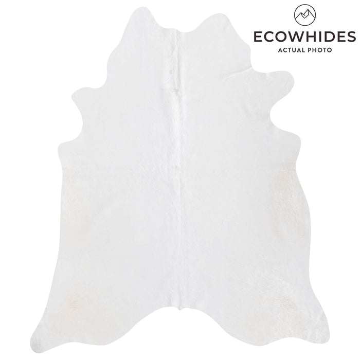Brazilian White Cowhide Rug Size 7'3" L x 6'4" W 8514