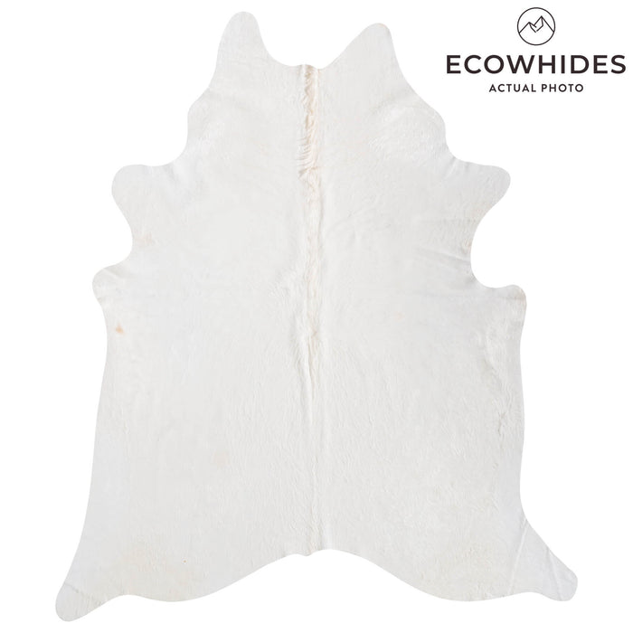 Brazilian White Cowhide Rug Size 7'7" L x 6'5" W 8516