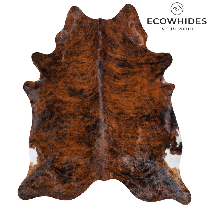 Brazilian Brindle Cowhide Rug Size 7'6" L x 6'7" W 8521